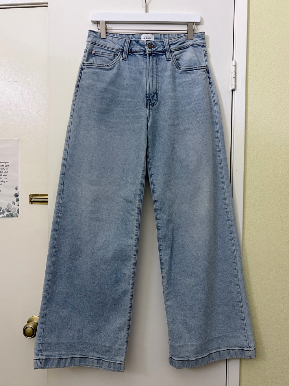 Hudson Jolene Wide Leg Jeans Light Wash Relaxed Classic Denim Size 26